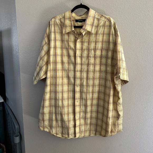 Sean John Yellow Button Down Shirt Size XXXL - Picture 1 of 9